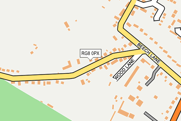 RG8 0PX map - OS OpenMap – Local (Ordnance Survey)