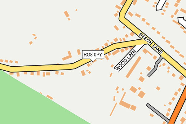 RG8 0PY map - OS OpenMap – Local (Ordnance Survey)
