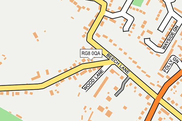 RG8 0QA map - OS OpenMap – Local (Ordnance Survey)