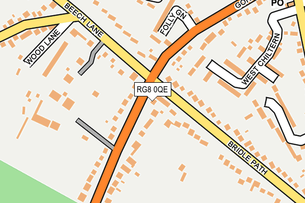 RG8 0QE map - OS OpenMap – Local (Ordnance Survey)