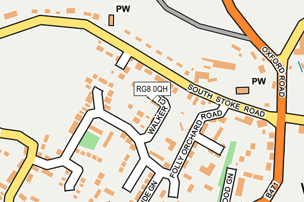 RG8 0QH map - OS OpenMap – Local (Ordnance Survey)