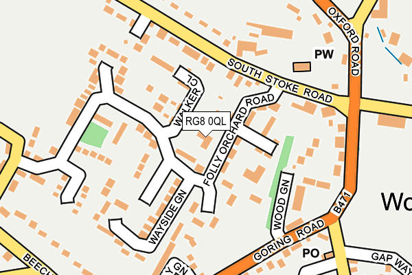 RG8 0QL map - OS OpenMap – Local (Ordnance Survey)