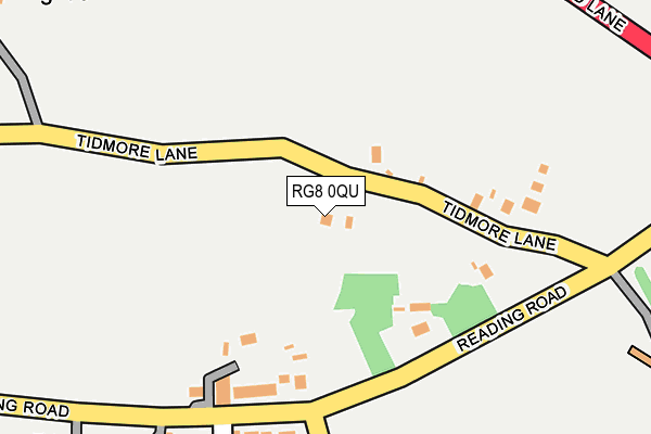RG8 0QU map - OS OpenMap – Local (Ordnance Survey)