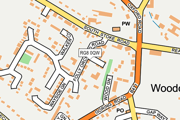 RG8 0QW map - OS OpenMap – Local (Ordnance Survey)