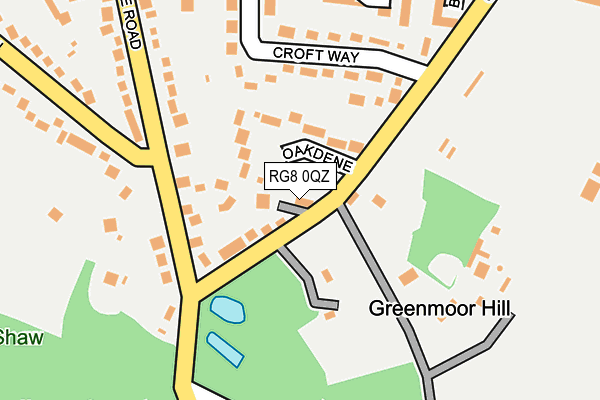 RG8 0QZ map - OS OpenMap – Local (Ordnance Survey)