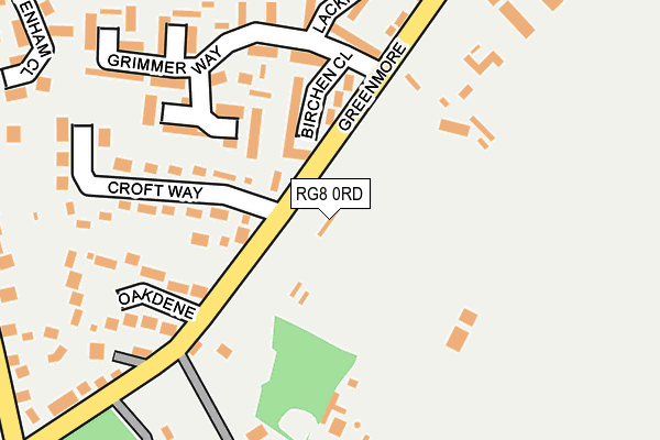 RG8 0RD map - OS OpenMap – Local (Ordnance Survey)