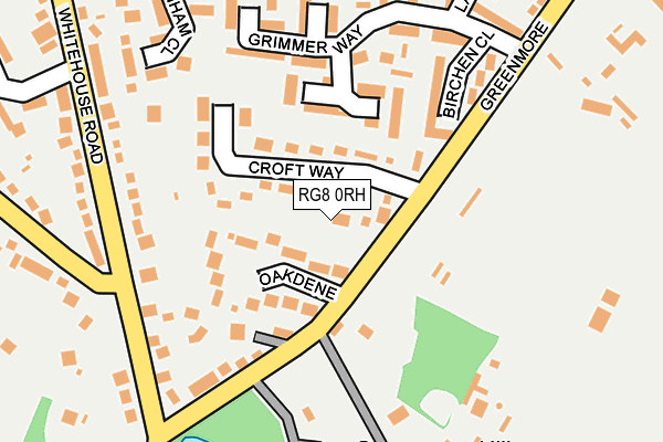 RG8 0RH map - OS OpenMap – Local (Ordnance Survey)