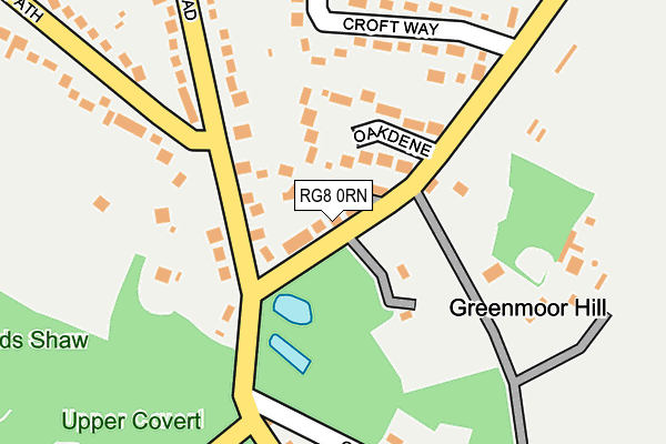 RG8 0RN map - OS OpenMap – Local (Ordnance Survey)