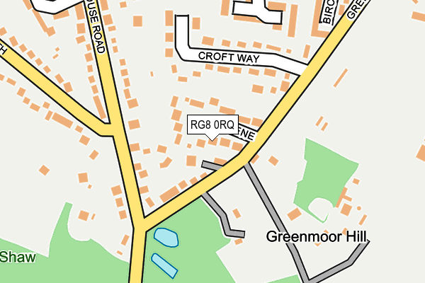 RG8 0RQ map - OS OpenMap – Local (Ordnance Survey)