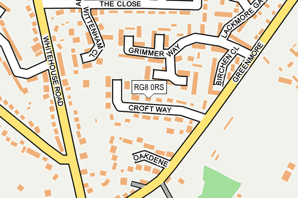 RG8 0RS map - OS OpenMap – Local (Ordnance Survey)