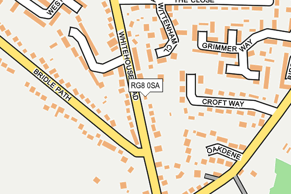 RG8 0SA map - OS OpenMap – Local (Ordnance Survey)