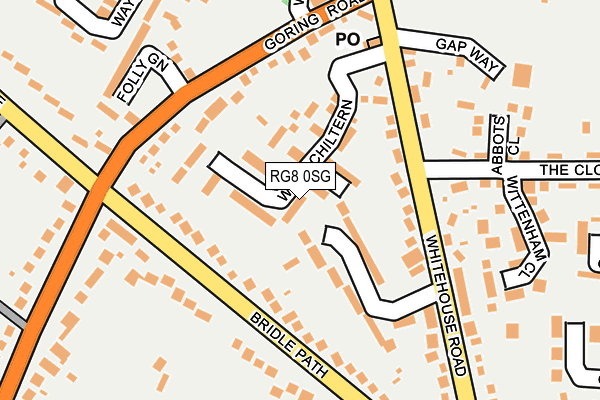 RG8 0SG map - OS OpenMap – Local (Ordnance Survey)
