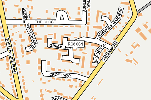 RG8 0SN map - OS OpenMap – Local (Ordnance Survey)