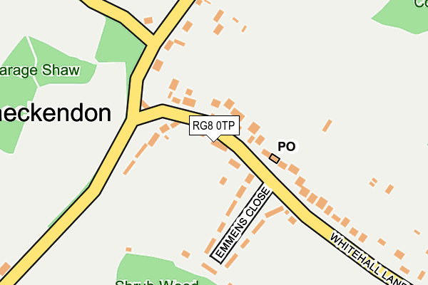 RG8 0TP map - OS OpenMap – Local (Ordnance Survey)