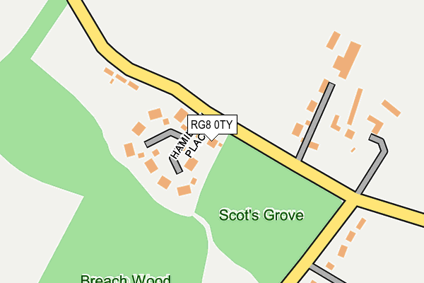 RG8 0TY map - OS OpenMap – Local (Ordnance Survey)