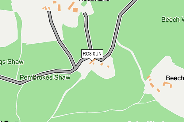 RG8 0UN map - OS OpenMap – Local (Ordnance Survey)