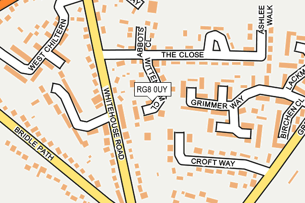 RG8 0UY map - OS OpenMap – Local (Ordnance Survey)