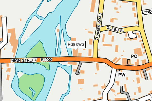 RG8 0WG map - OS OpenMap – Local (Ordnance Survey)