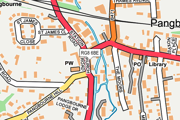 RG8 6BE map - OS OpenMap – Local (Ordnance Survey)