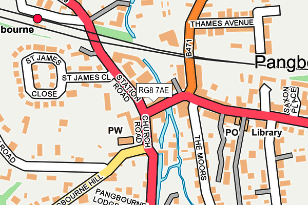 RG8 7AE map - OS OpenMap – Local (Ordnance Survey)