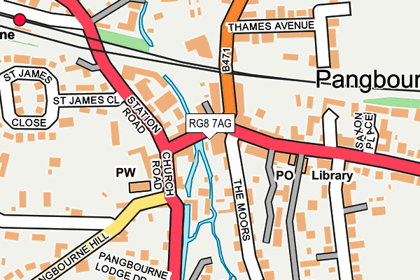 RG8 7AG map - OS OpenMap – Local (Ordnance Survey)