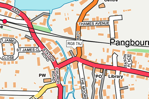 RG8 7AJ map - OS OpenMap – Local (Ordnance Survey)