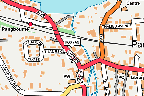 RG8 7AN map - OS OpenMap – Local (Ordnance Survey)