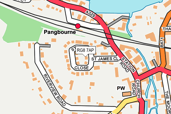 RG8 7AP map - OS OpenMap – Local (Ordnance Survey)