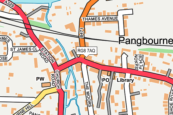 RG8 7AQ map - OS OpenMap – Local (Ordnance Survey)