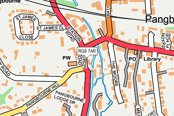 Map of PANGBOURNE KEYS LTD at local scale