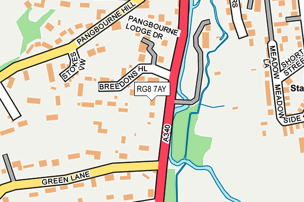 RG8 7AY map - OS OpenMap – Local (Ordnance Survey)