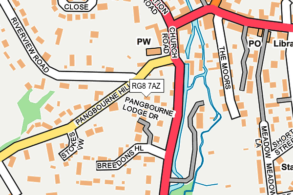 RG8 7AZ map - OS OpenMap – Local (Ordnance Survey)