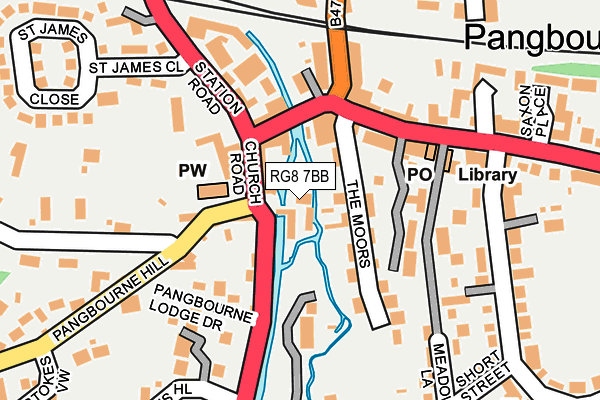 RG8 7BB map - OS OpenMap – Local (Ordnance Survey)