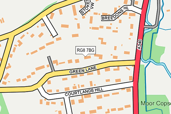 RG8 7BG map - OS OpenMap – Local (Ordnance Survey)