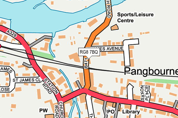 RG8 7BQ map - OS OpenMap – Local (Ordnance Survey)