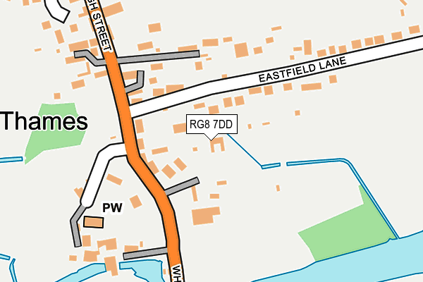 RG8 7DD map - OS OpenMap – Local (Ordnance Survey)