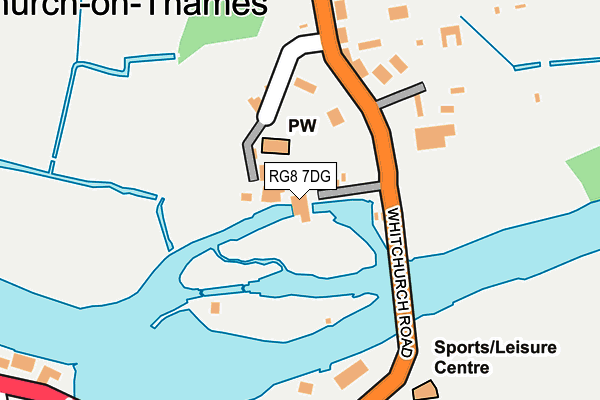 RG8 7DG map - OS OpenMap – Local (Ordnance Survey)