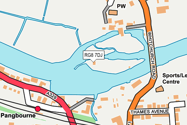 RG8 7DJ map - OS OpenMap – Local (Ordnance Survey)