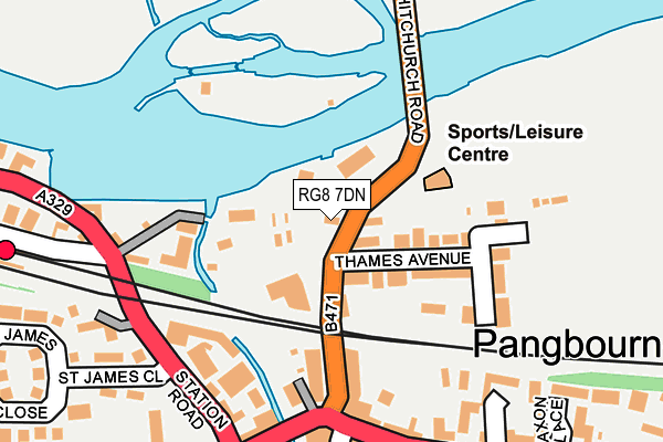 RG8 7DN map - OS OpenMap – Local (Ordnance Survey)