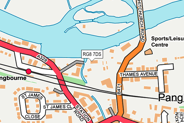RG8 7DS map - OS OpenMap – Local (Ordnance Survey)