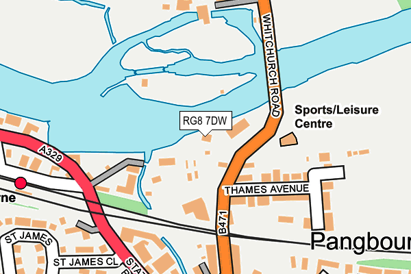 RG8 7DW map - OS OpenMap – Local (Ordnance Survey)