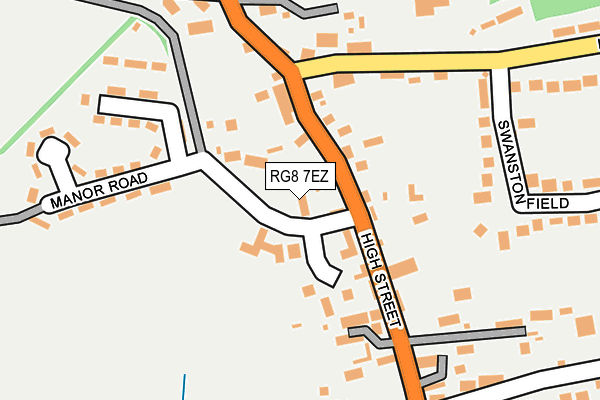 RG8 7EZ map - OS OpenMap – Local (Ordnance Survey)