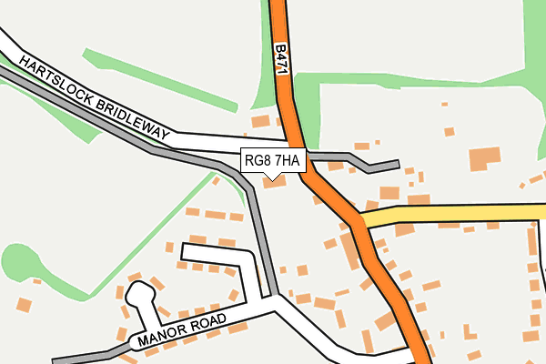 RG8 7HA map - OS OpenMap – Local (Ordnance Survey)
