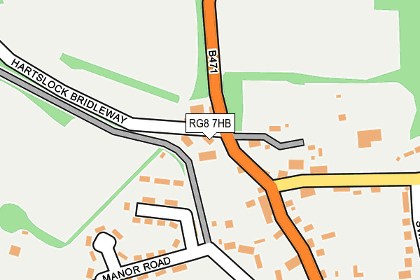 RG8 7HB map - OS OpenMap – Local (Ordnance Survey)