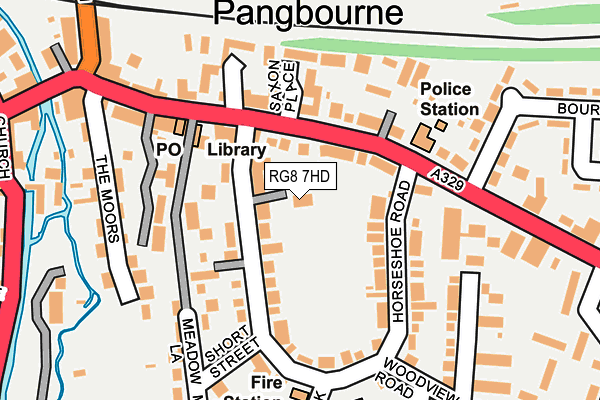 RG8 7HD map - OS OpenMap – Local (Ordnance Survey)