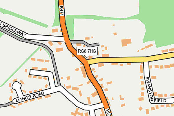 RG8 7HG map - OS OpenMap – Local (Ordnance Survey)