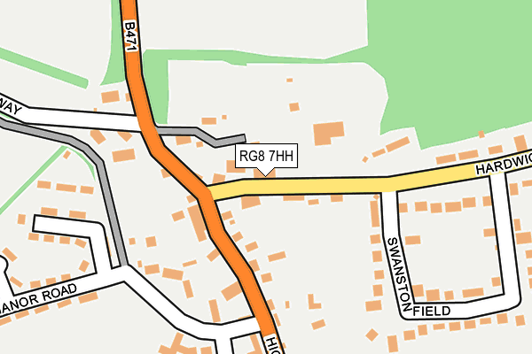 RG8 7HH map - OS OpenMap – Local (Ordnance Survey)