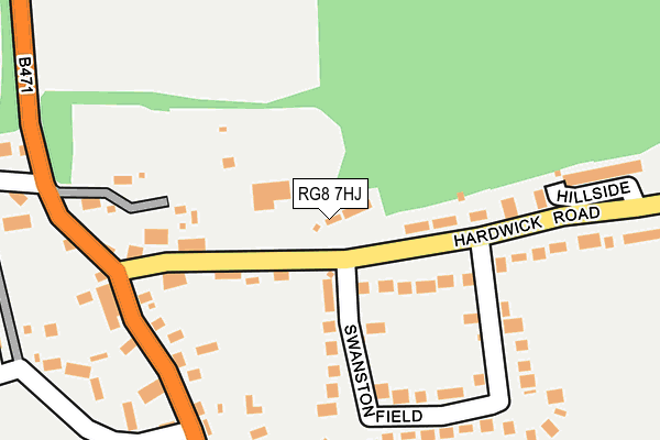 RG8 7HJ map - OS OpenMap – Local (Ordnance Survey)