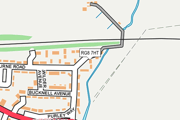 RG8 7HT map - OS OpenMap – Local (Ordnance Survey)