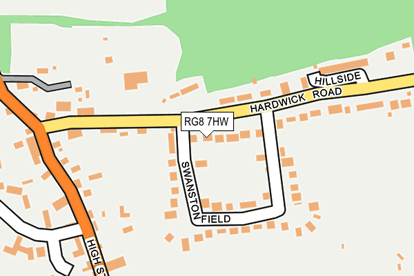 RG8 7HW map - OS OpenMap – Local (Ordnance Survey)